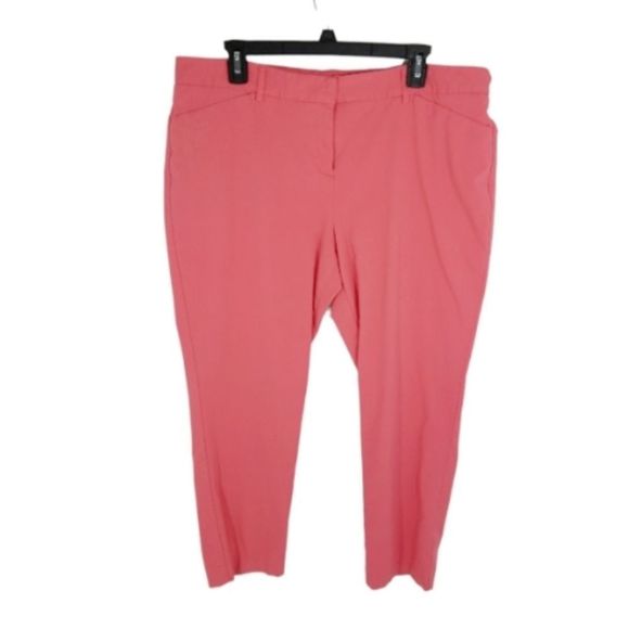 Mario Serrani Pants - {Mario Serrani} Women's Corral Pink Ankle Pants Size 16